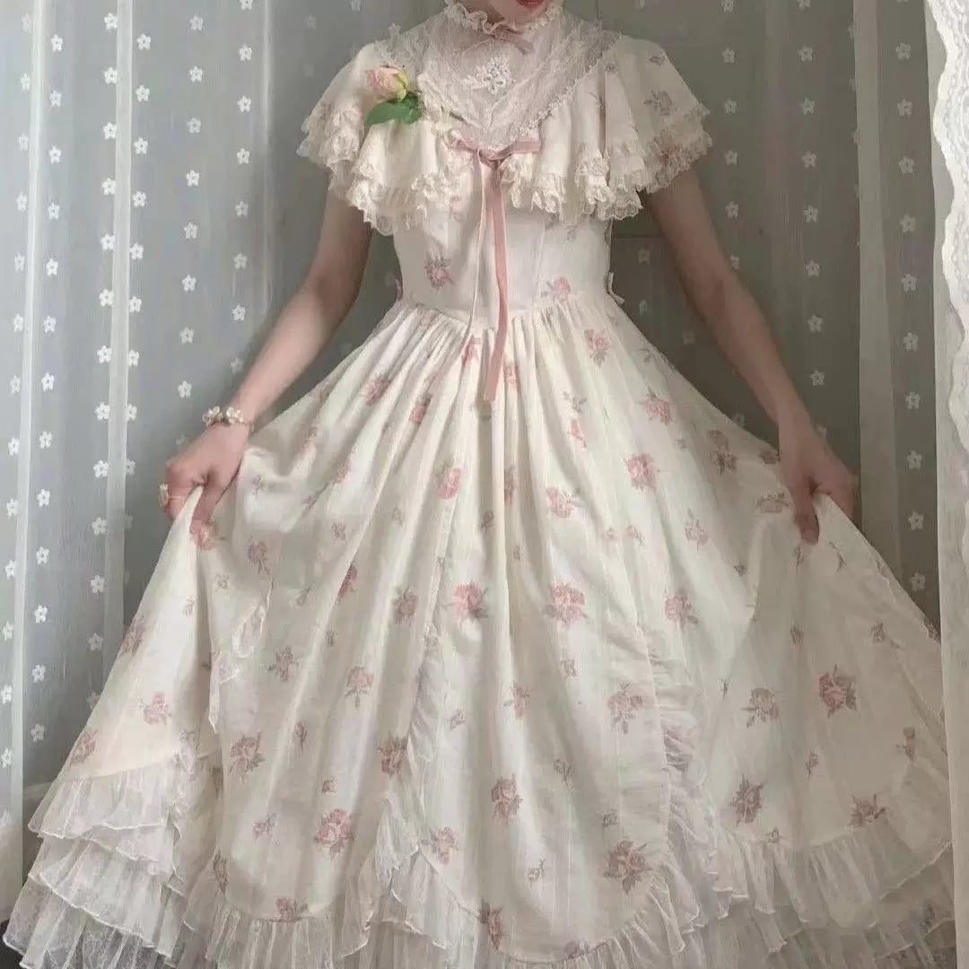 Sweetheart Dream Machine - Edwardian Collar - One-Piece Dress with Edwardian Collar