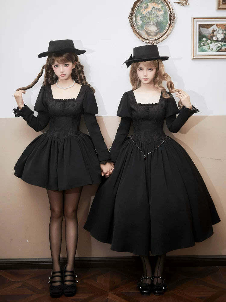 With PUJI - Old Testament - Lolita OP Dress, Detachable Styling detail view 3