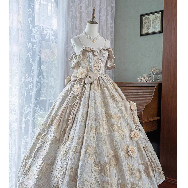 Flora Muse - Purple Lolita Formal Gown - Light purple