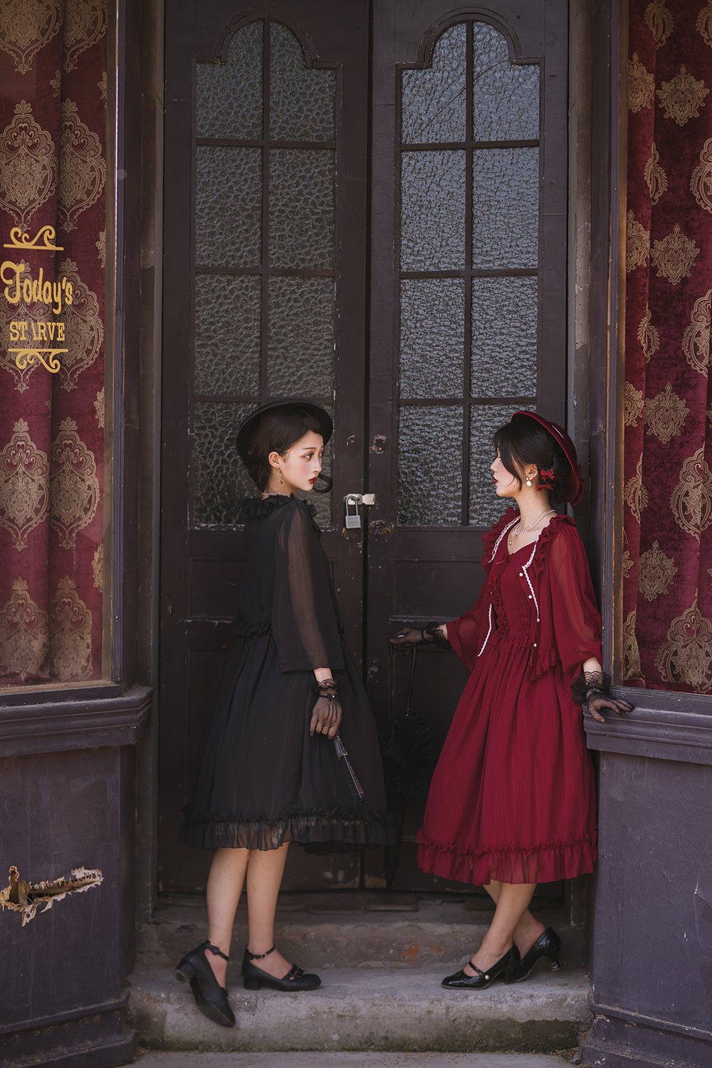 Miss Point - Rhine Riverside - French Vintage Chiffon Lolita JSK