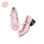 Talon moyen rose macaron / 34