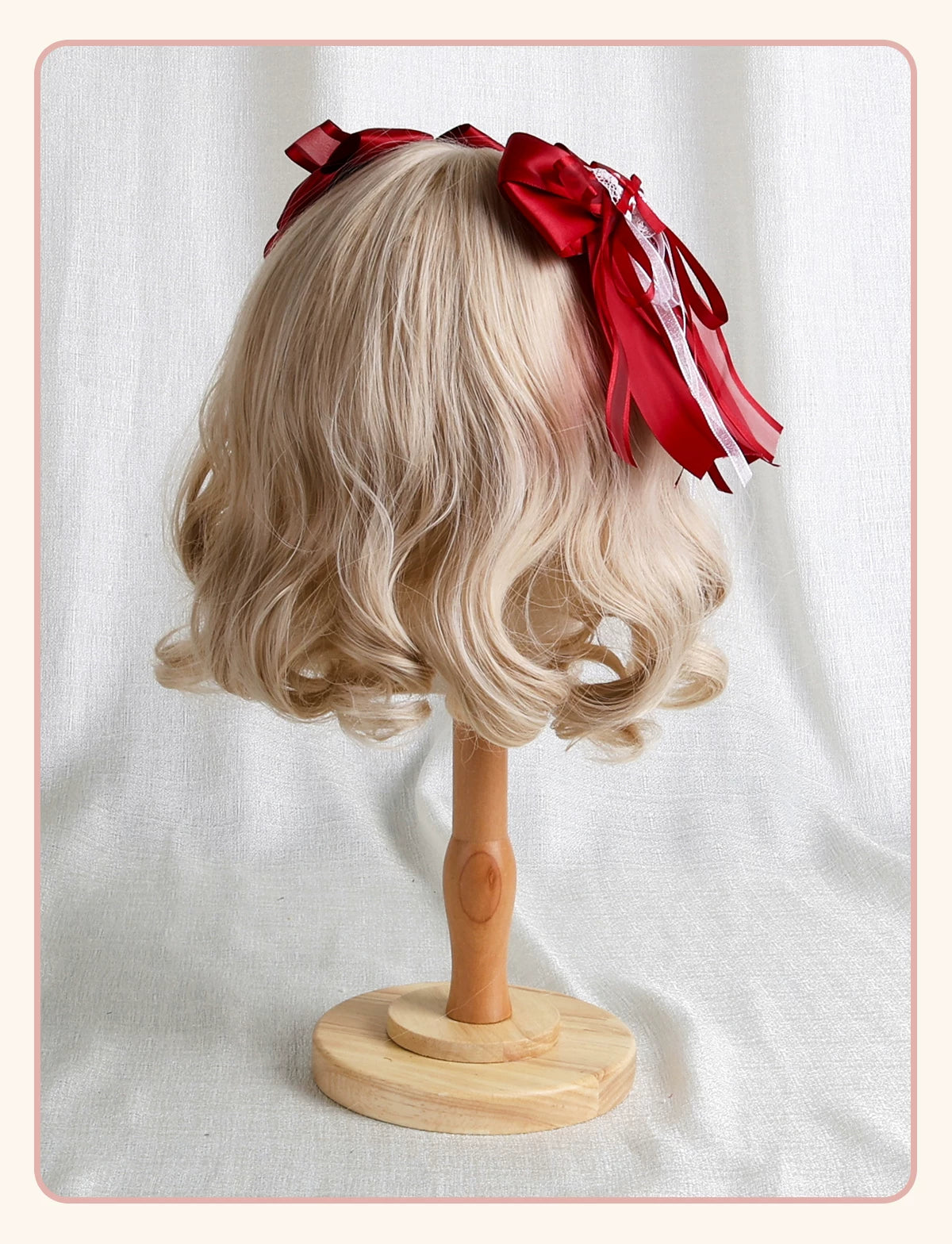 Stardust Rose - Rose Bow Collection - Headwear with red rose motifs