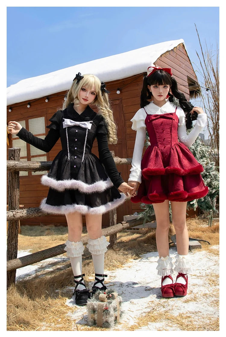 With PUJI - Sweet Lolita Innerwear Autumn and - Winter Lolita Sweater Other Surprise