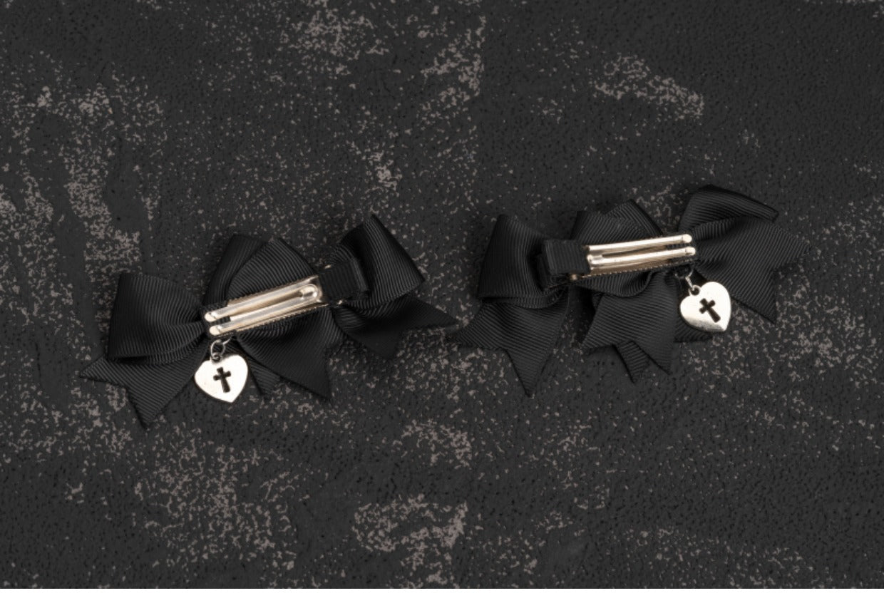 Strange Sugar - Gothic Lolita Cross bows headdress - Headwear