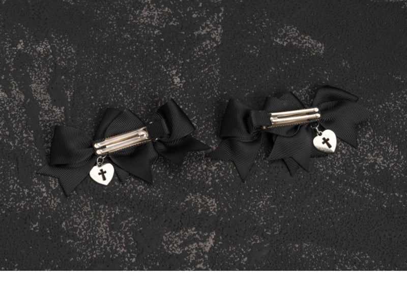 Strange Sugar - Gothic Lolita Cross bows headdress - Headwear