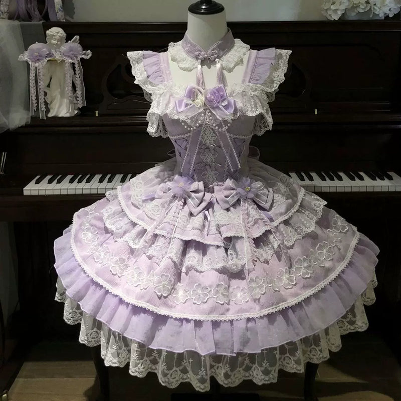 Hanguliang Peach Rain Sweet JSK Dress
