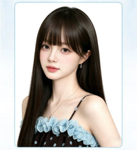 Kunkun Fish - Comic Fringe - human-hair blend crown hairpiece - Comic fringe [8*11 natural colour] human-hair blend