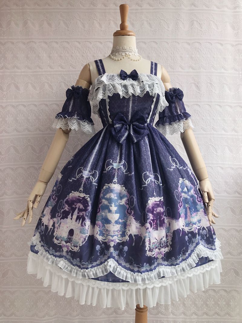 Yilia - Unicorn's Secret Garden Summer - Lolita JSK Dress JSK Dress