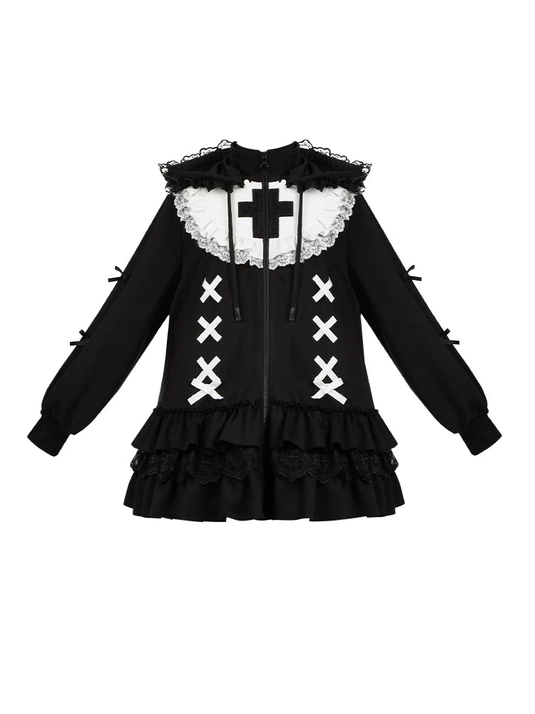 With PUJI - Muppet Settings - Sweet Lolita Outerwear, Detachable Styling detail view 5