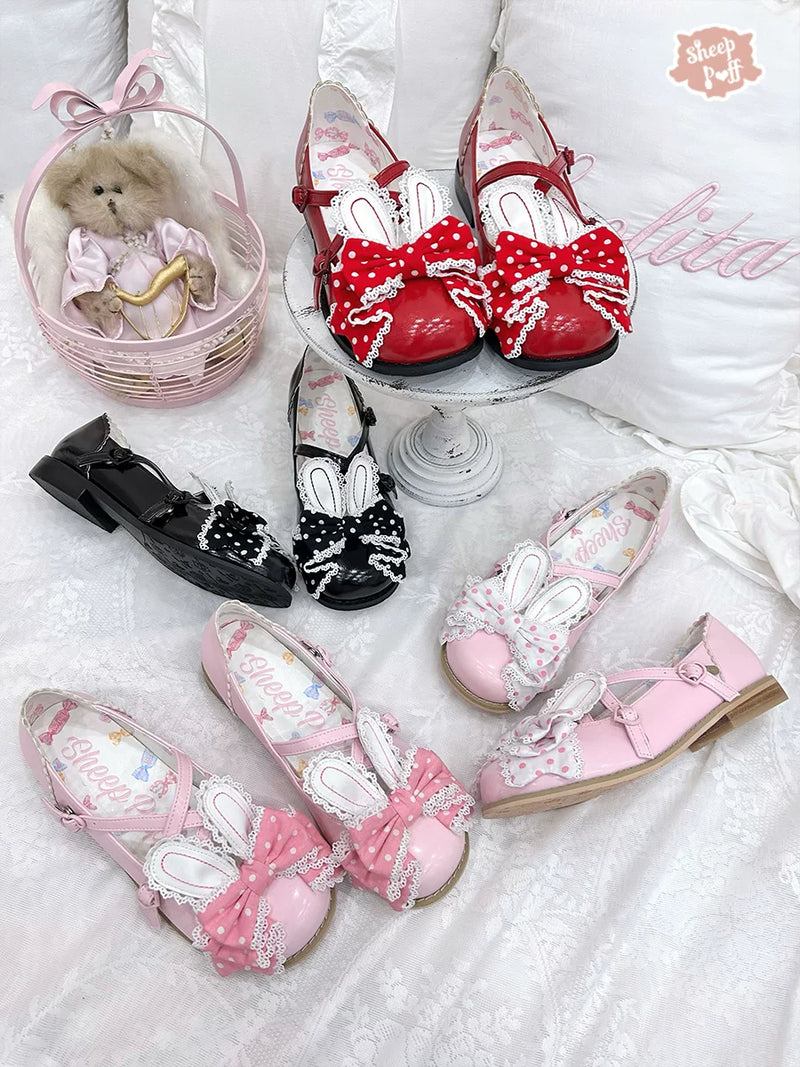 sheeppuff Candy Bunny Low-Heel Shoes
