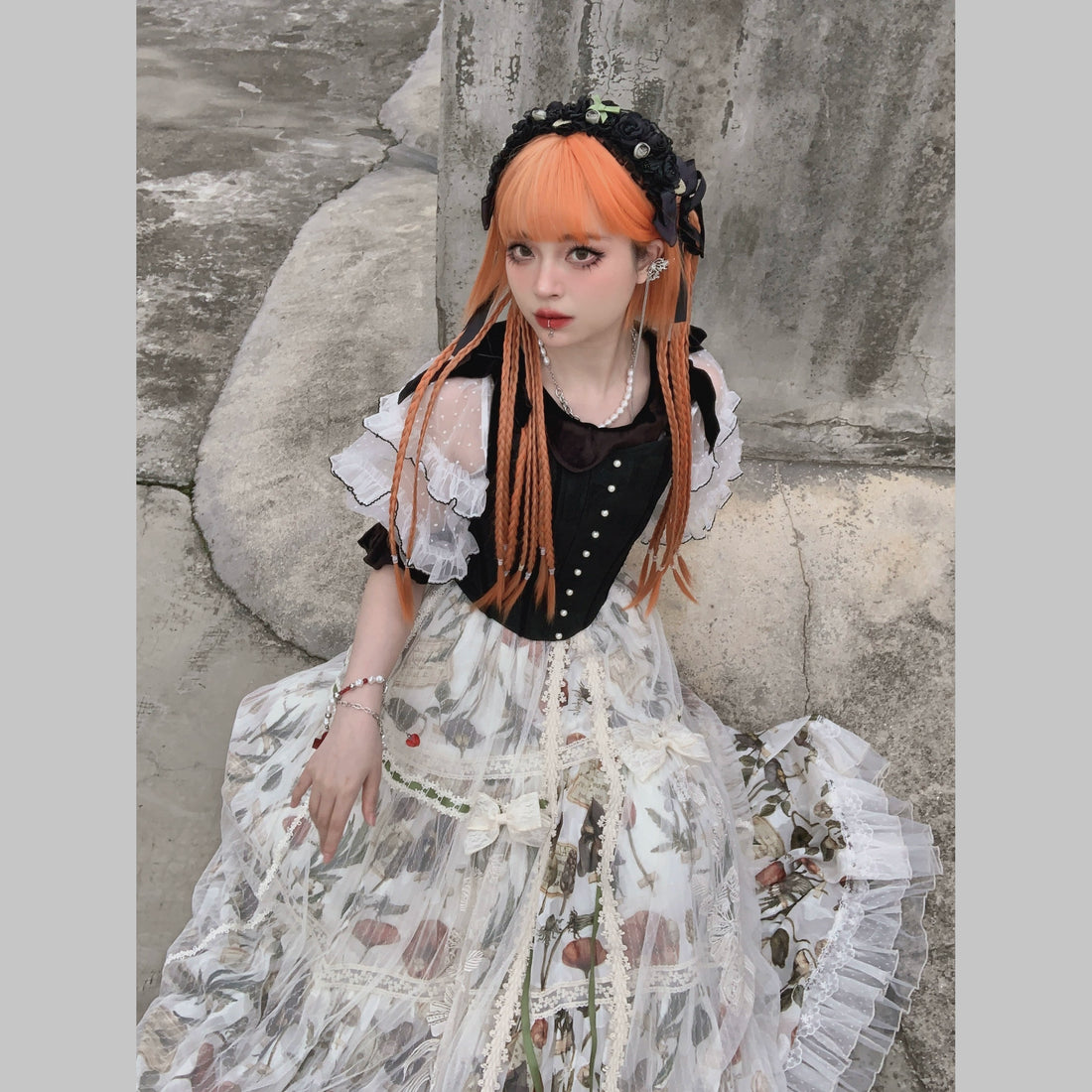 Spot MONKEEP Monkey Bajia, Mechanical Warfighter CYBERAngel Science Fiction Straight Shattered Highlights Tiger Clip Original Wig