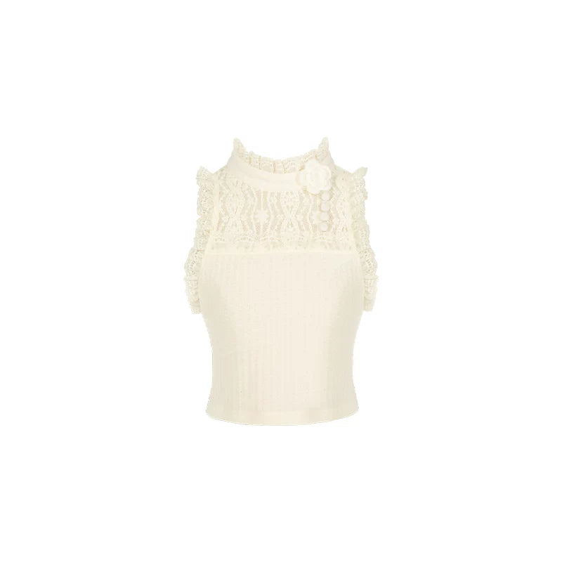 With PUJI - Unrequited Love - Lolita OP Dress, Knit Texture detail view 9