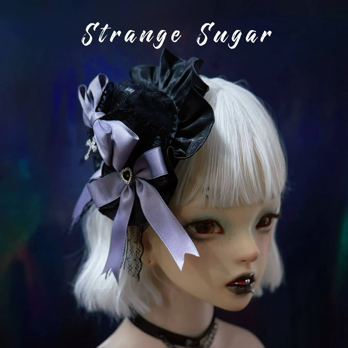 Strange Sugar - Halloween Gothic Lolita Headdress - Eyeball & Skeleton Accent Headwear