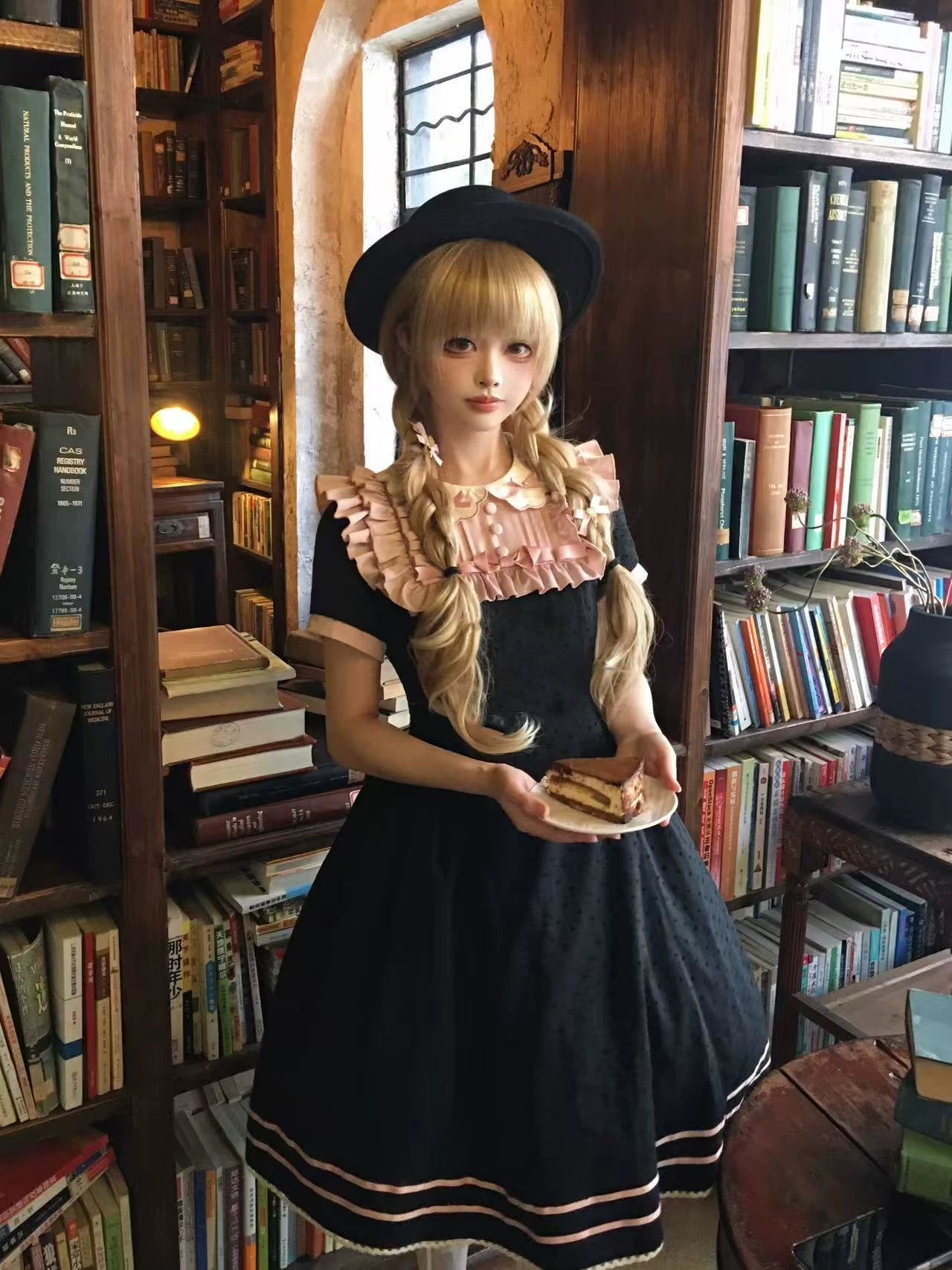 Pumpkin Planet - Love Period Diary - Sweet Lolita polka dot one-piece dress
