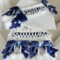 Navy Convertible Headdress / Hair Clips