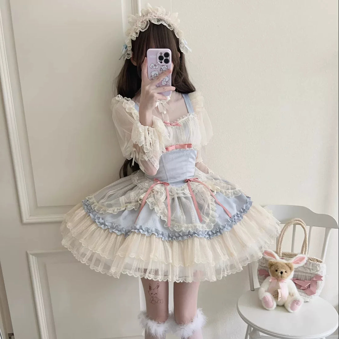 Lady Han Flower Season Bond Ballet JSK dress by Lolita Fetch, featuring a floral print and elegant ballet-inspired design.