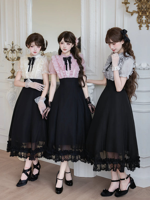 With PUJI - Miss Laura: Moon Viewing - Lolita OP Dress product view