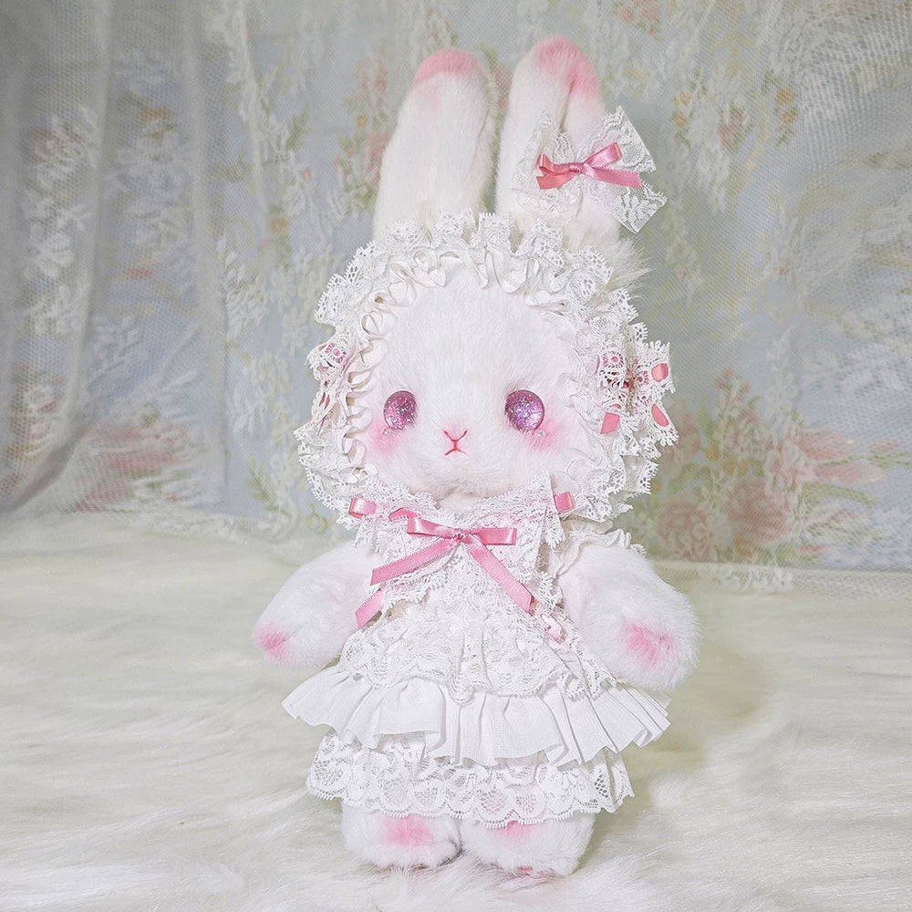 BearStar - Upright-Ear Plush Bunny Bag - Pink Bow