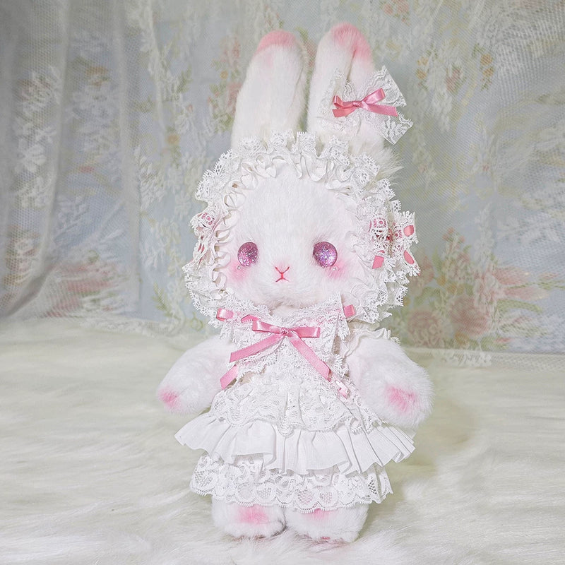 BearStar - Upright-Ear Plush Bunny Bag - Pink Bow