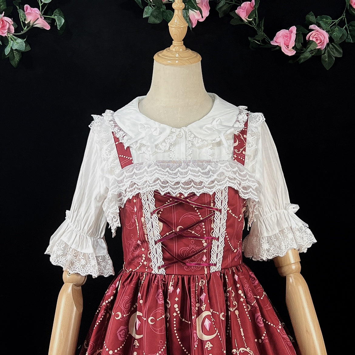 DMFS Lolita - Summer Short Sleeve Cotton Lolita - Blouse Innerwear