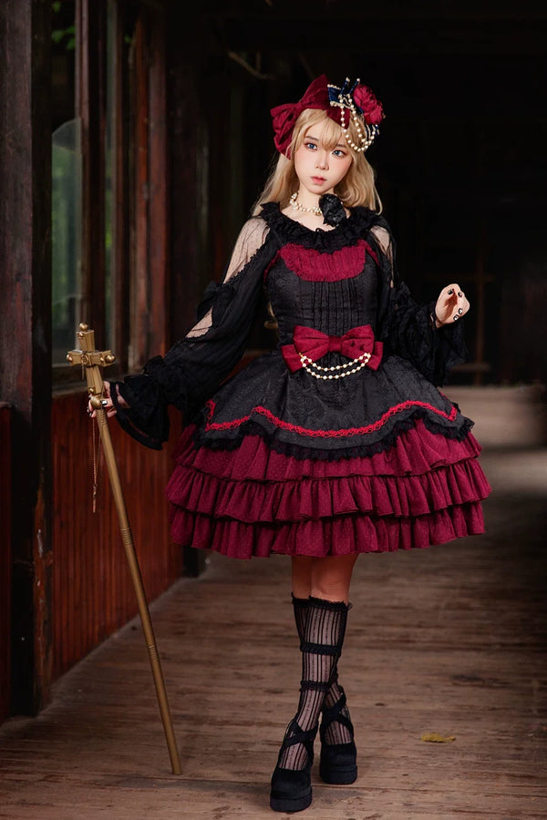 Infanta - Pearl Box - Classic Lolita JSK, Bustle Back Hem
