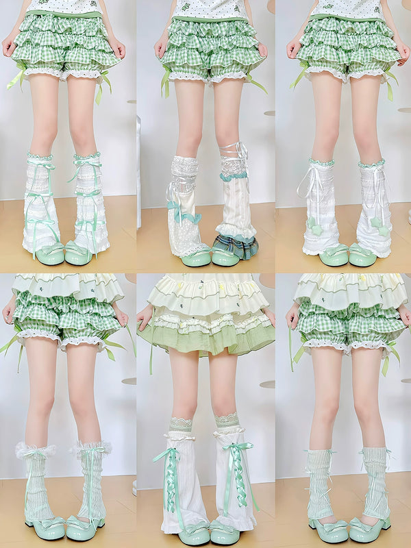Handmade – Ribbon & Lace Lolita Leg Warmers & Socks