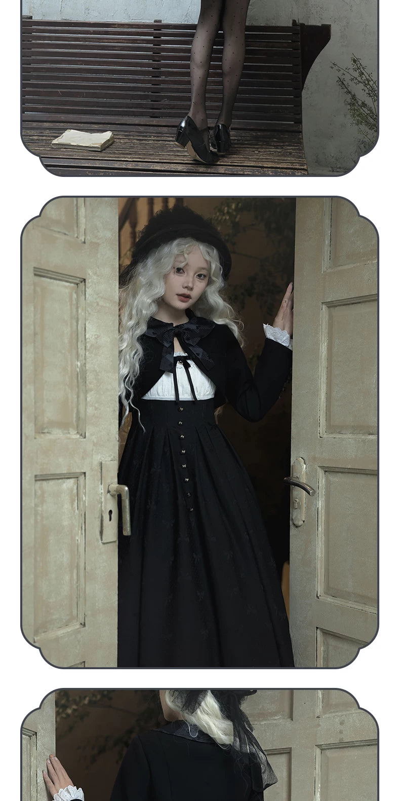 Inmorelli - Silent Manor - Lolita JSK and Outer Layer with Plaid Short-JSK Option
