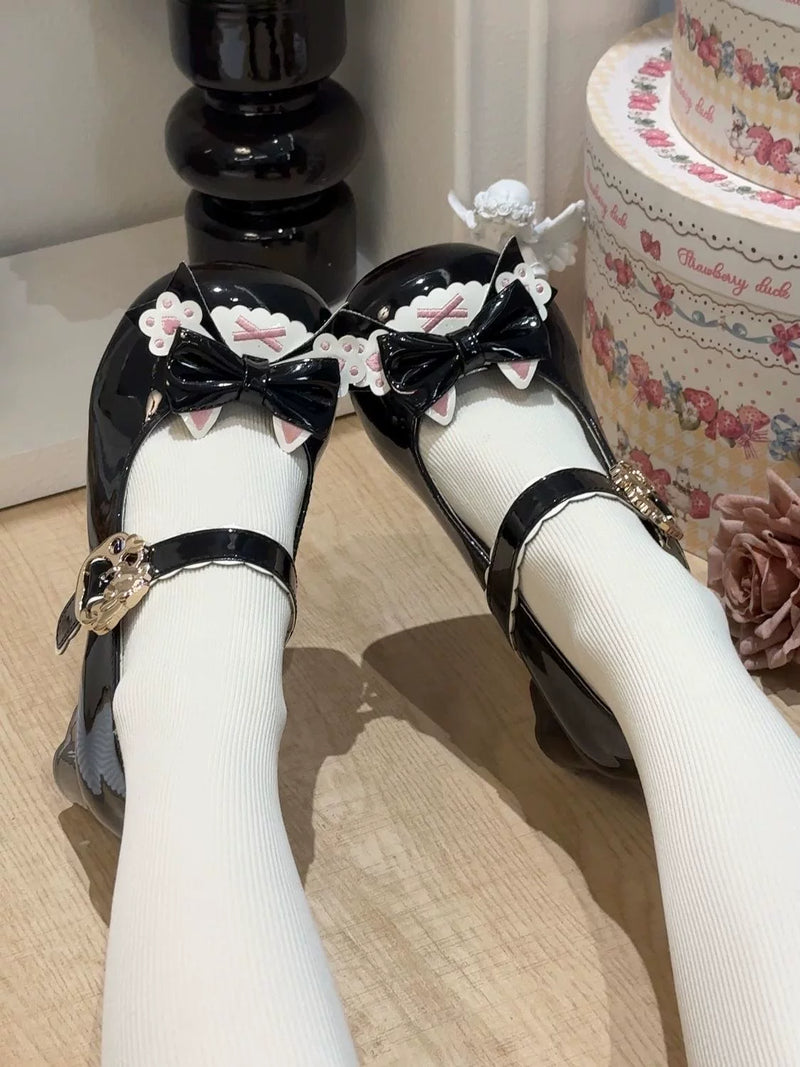 Kitten Toast – Cat Paw Party 3.0 – 1.5 cm Low-Heel Mary Janes in Black - 1.5 cm Heel — product photo 9
