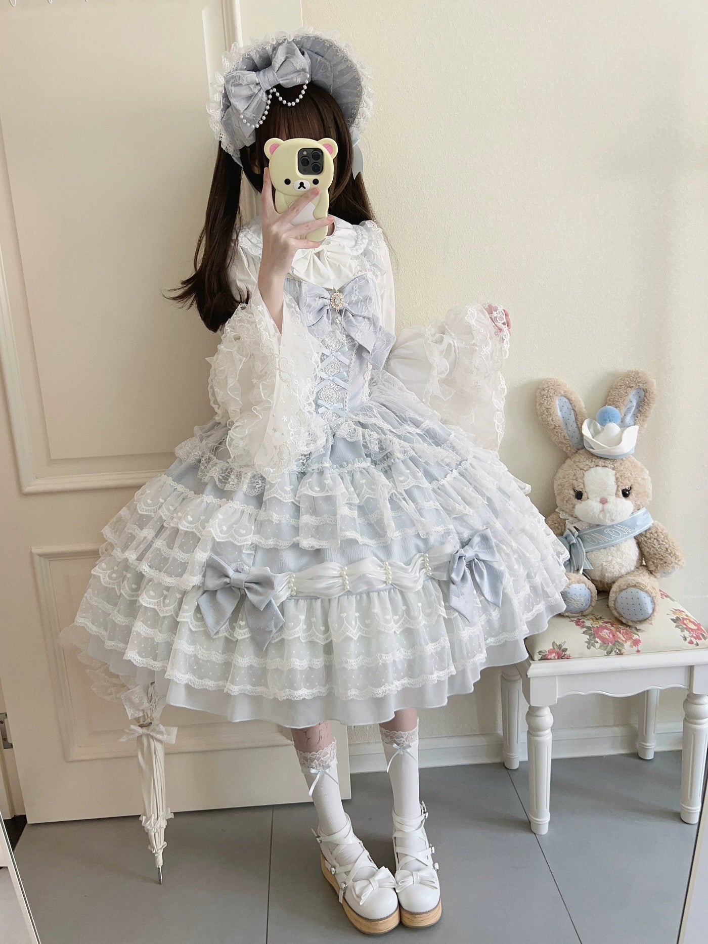 Sugar Girl - Dream Prelude - Dreamy Princess Lolita JSK Dress Suit, Tiered Lace