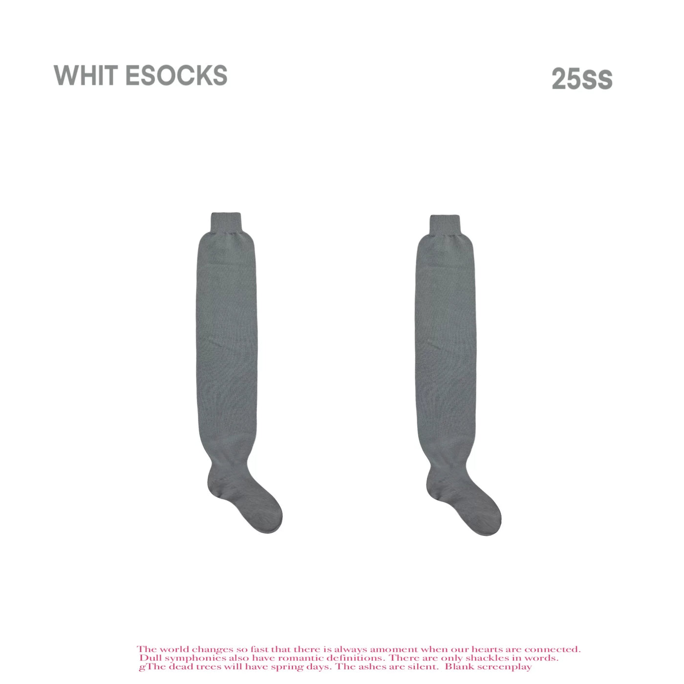White Socks - Ribbed Slouch - Ribbed knit leg warmers with a slouch silhouette