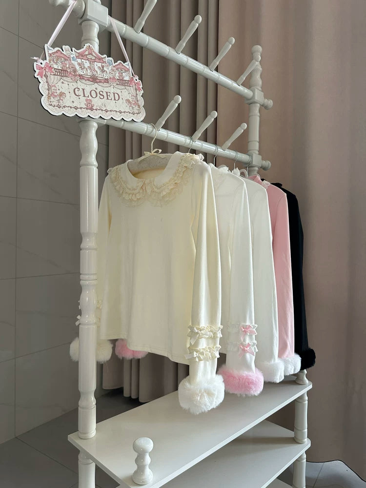 Cat Upon Cat Little Sweetheart Peter Pan Collar Winter Top — additional product view