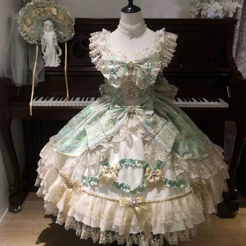 Confession Sweetheart - Gilded Waltz - Sweet Lolita jumper skirt