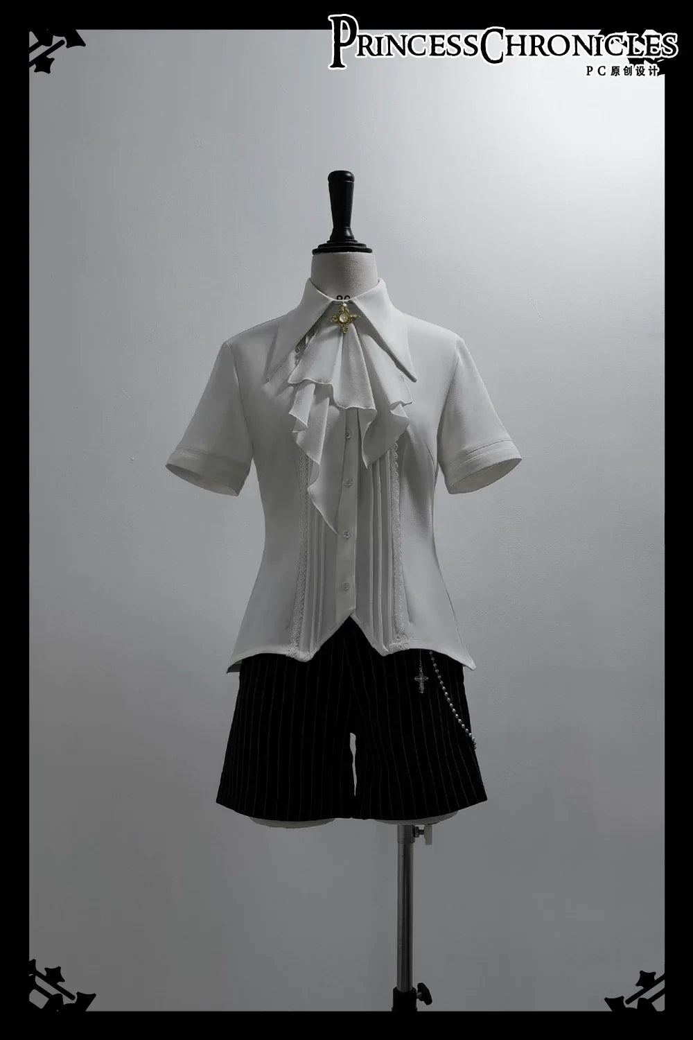 Princess Chronicles - The Dawn of Arrival - Ouji Lolita Fitted Blouse with Detachable Jabot