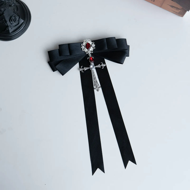 With PUJI - Night Raven - Gothic Lolita JSK Dress detail view 13