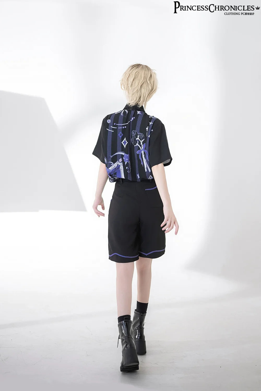 Princess Chronicles - Summer Ouji Lolita Print Loose - Shirt Outfit Innerwear