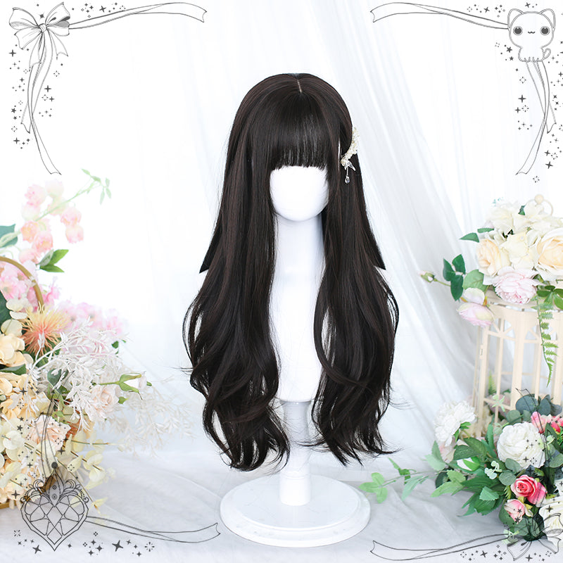 Dalao Home - Lolita Long Curly Natural Cold - Brown Wig Wig