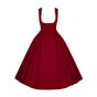 Rose Embroidered Waist Corset Bust-lifting Long Skirt In stock / S