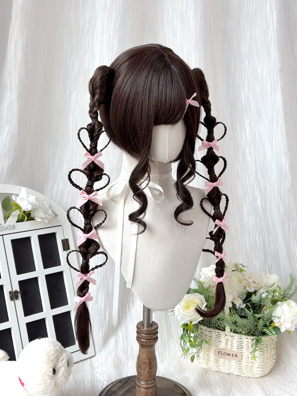 Kunkun Fish heart-braid twin-tail full wig - view 1