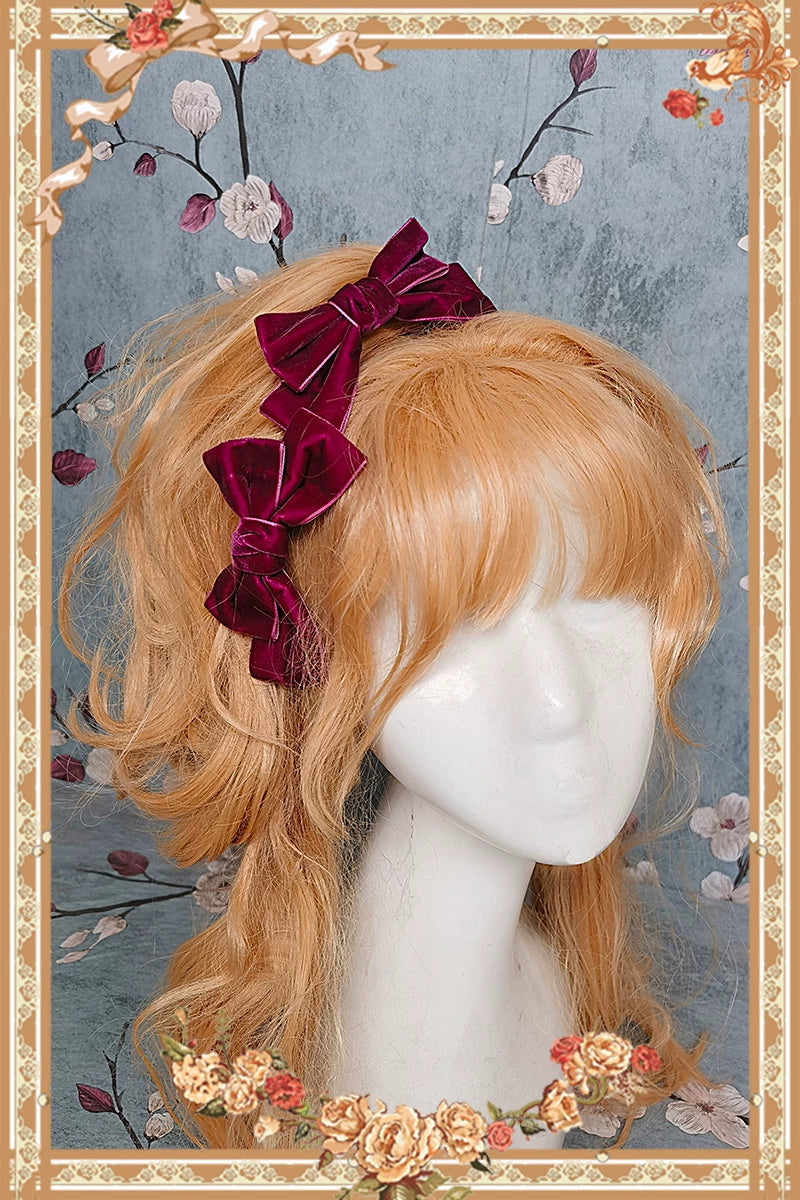 Infanta - Floral & Velvet - Lolita Hair Accessories
