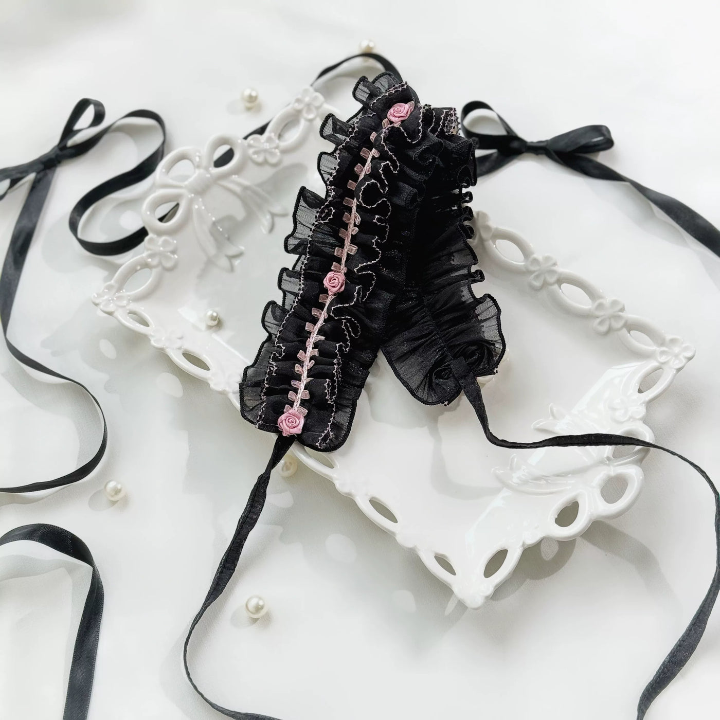 tonight - Lost Dreamland - Accessories with Fluffy Flowers and Trailing Ribbons