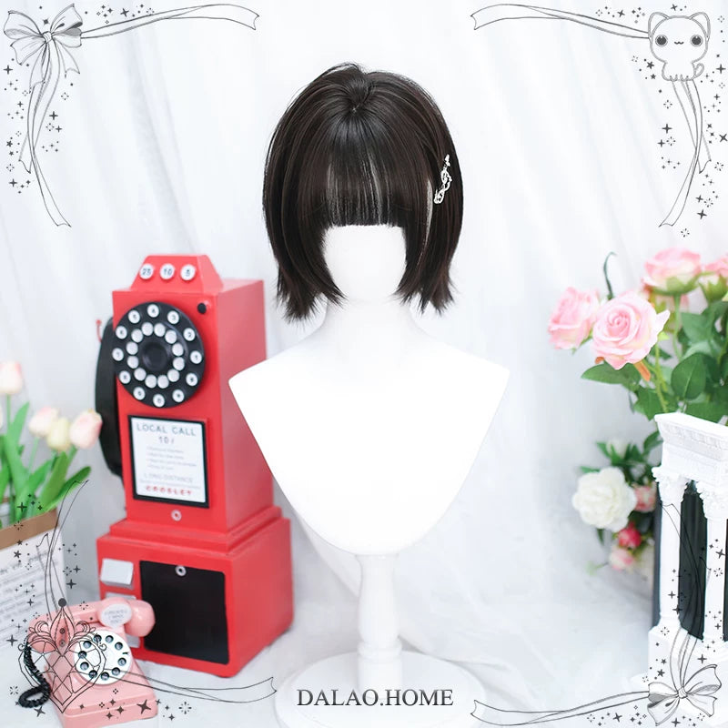 Dalao Home Ke short curly black-tea wig - view 3