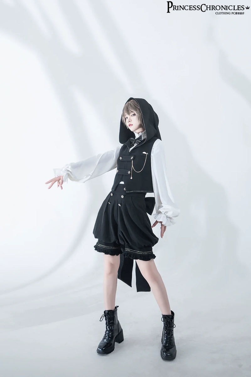 Princess Chronicles - Desperate Bunny - Ouji Lolita Vest Shorts Set