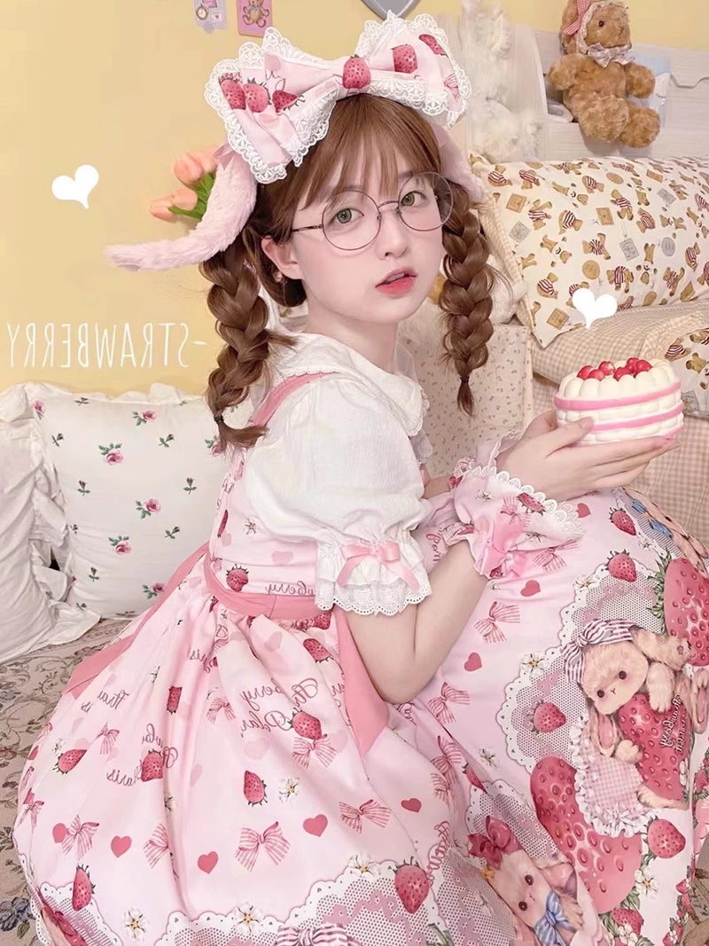 Yueele - Pink Summer - Plus-Size Lolita Outfit Set - detail view 3