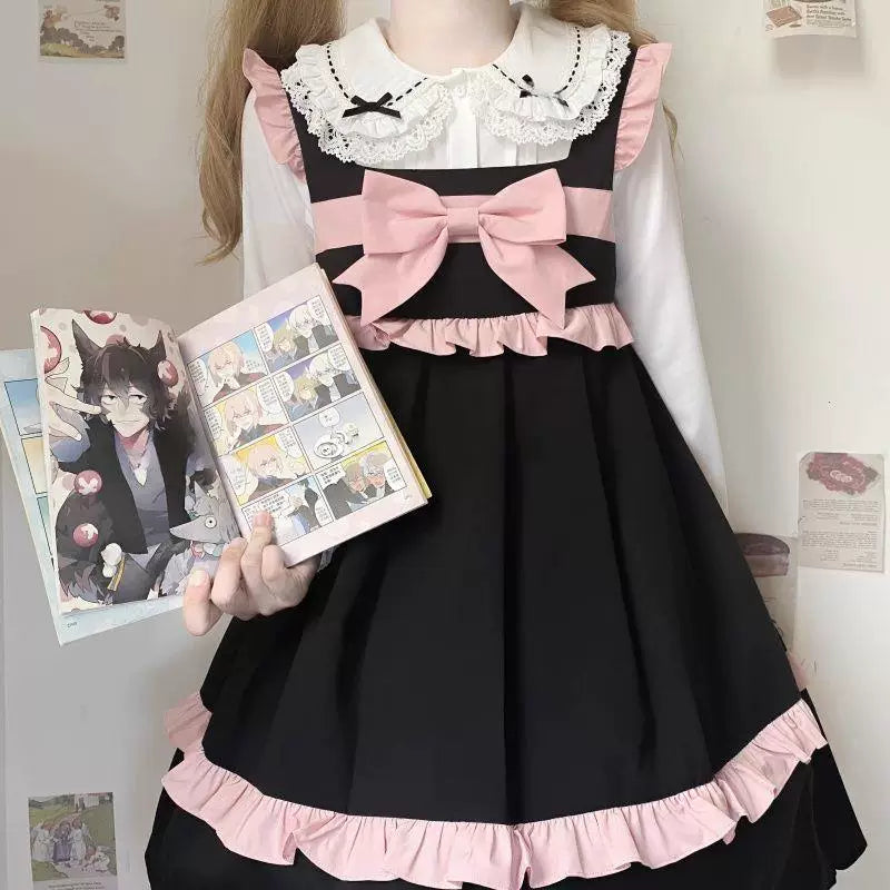 Sweetheart Dream Machine - Vintage Doll - Short-Sleeve Blouse with Lace Doll Collar