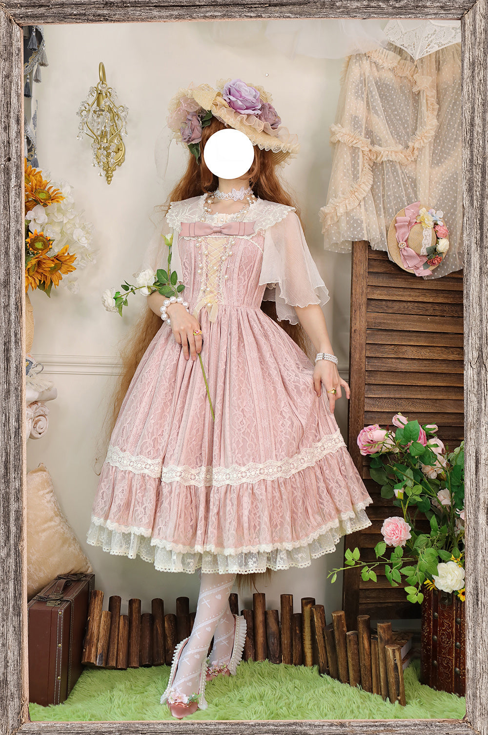 Miss Point - Woody Rose - Elegant Retro Lolita Blouse