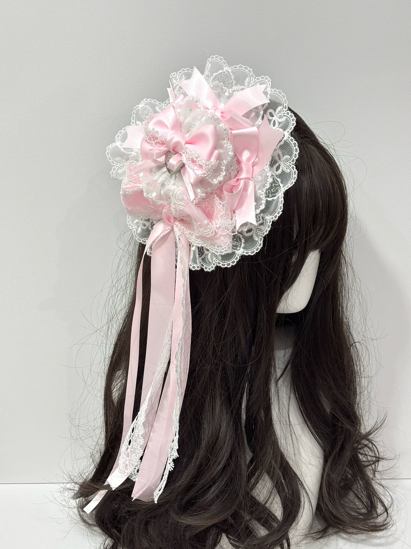 Cat Tart - Pastel Mini Top Hat - Mini Top Hat with Layered Bows