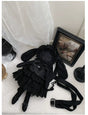 Schwarzes Kätzchen Nana Set (Tasche + Träger + Kleid + Hut)