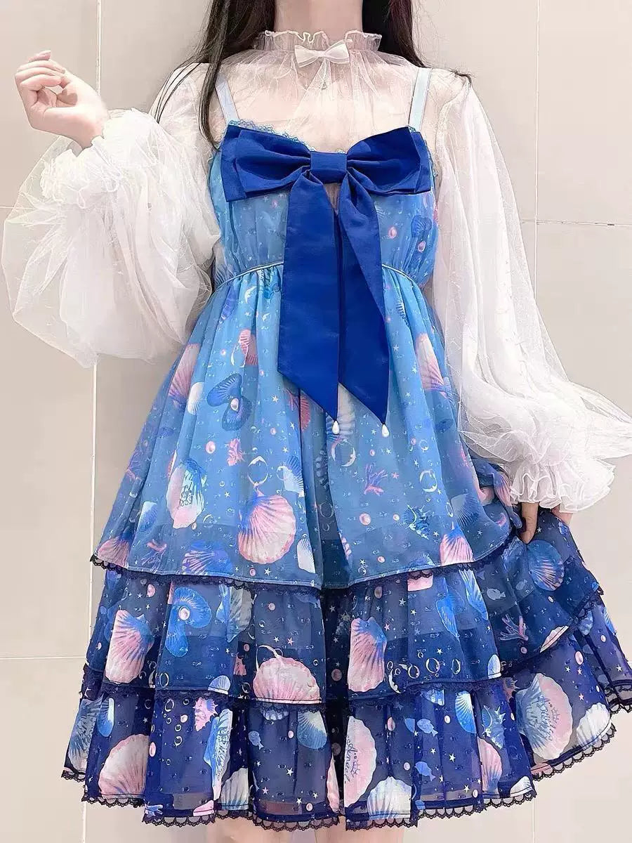 Sweetheart Dream Machine - Siren - Mesh Inner Layer with Lantern Sleeves