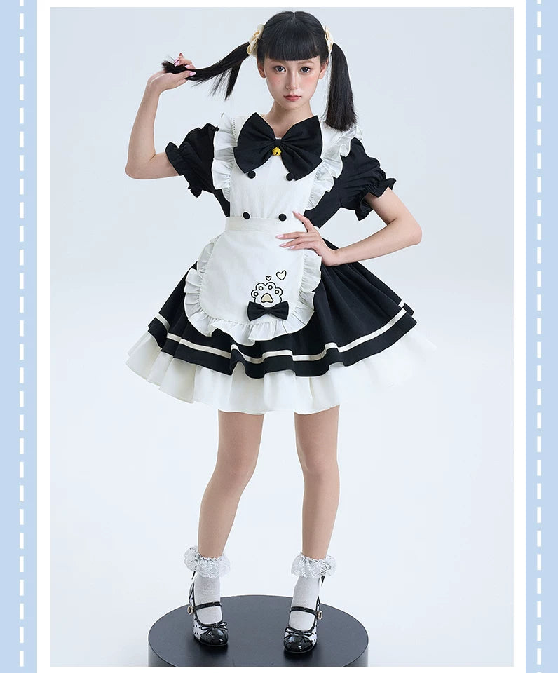 Thousand Wood - Cat Café - OP Dress with Ruffled Apron