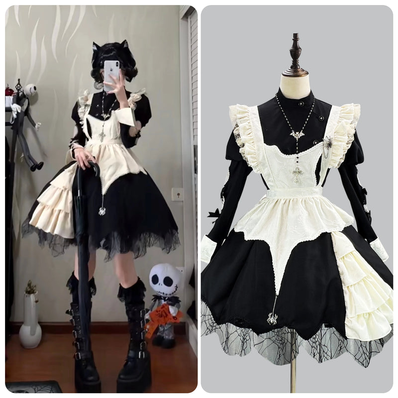 Gothic Maid Wardrobe Lolita Dress Set - view 17